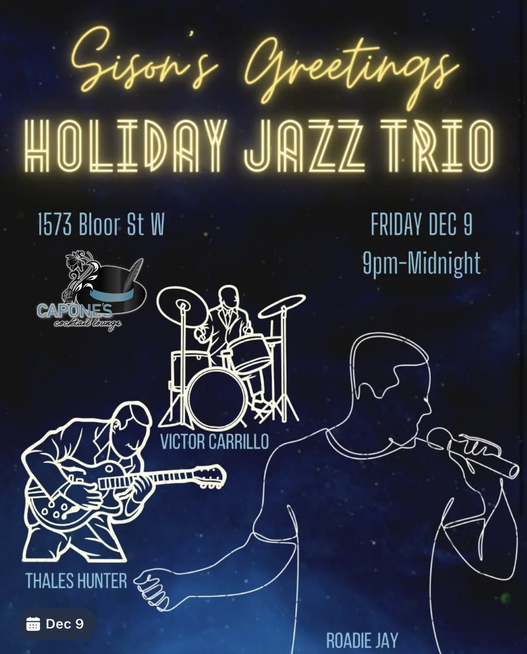 Sison's Greetings - Holiday Jazz Trio